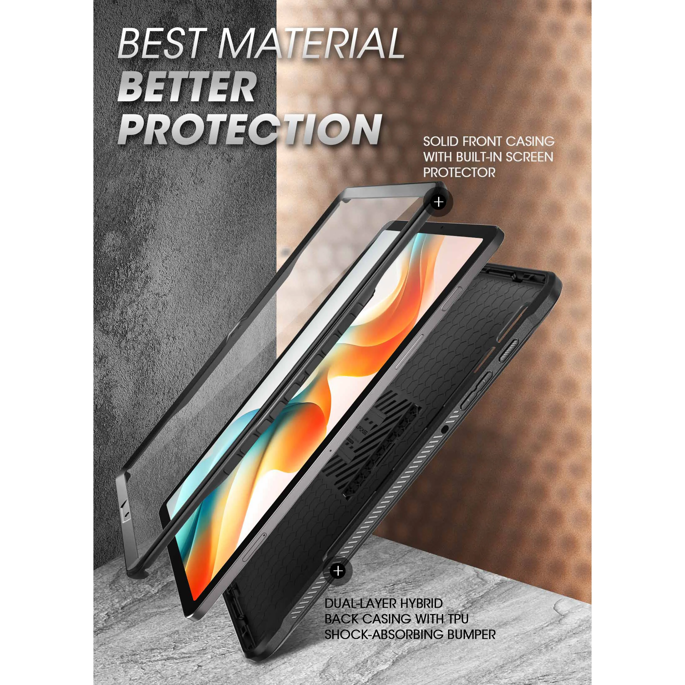 Galaxy Tab S10+ 12.4 inch (2024) Unicorn Beetle PRO Rugged Case-Black - Image 4