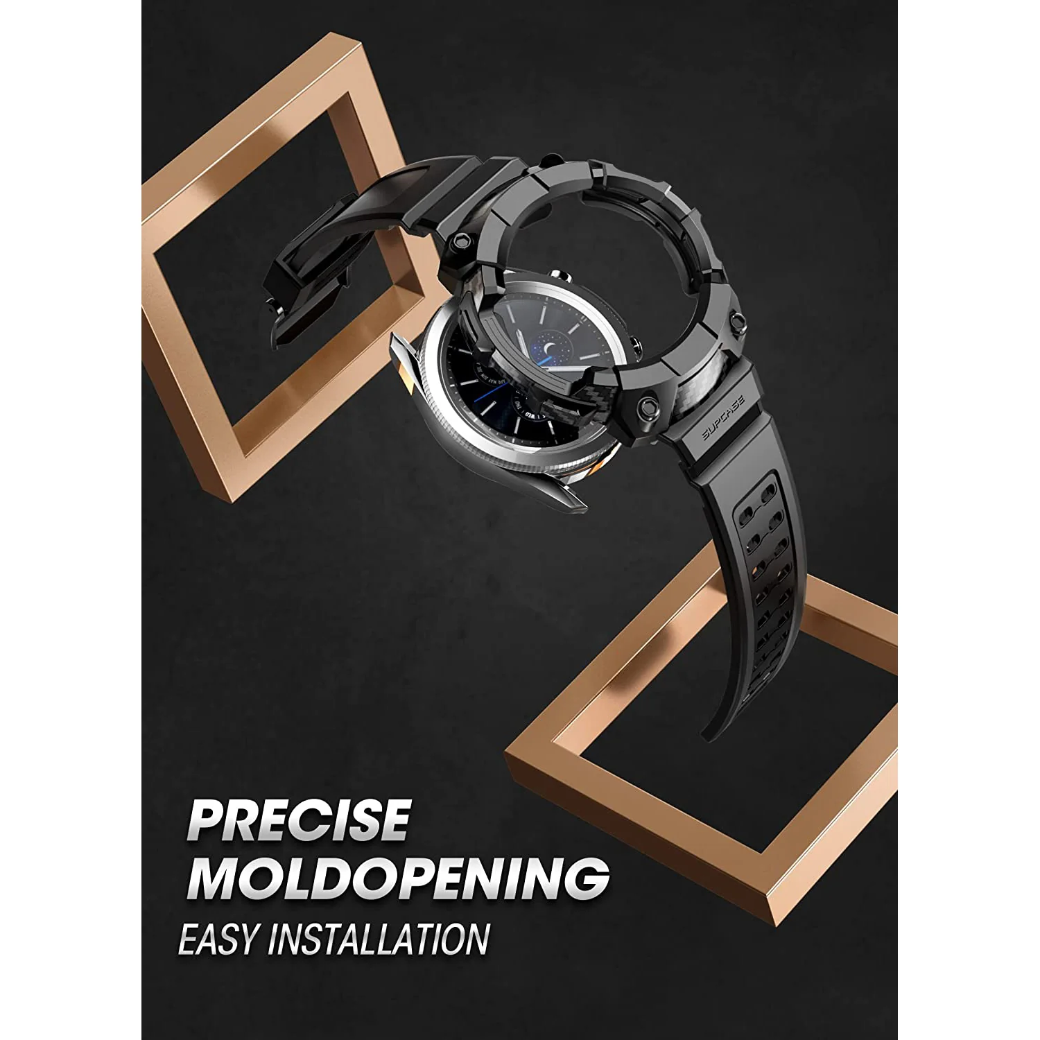 Galaxy Watch4 42mm Unicorn Beetle PRO Wristband Case-Black - Image 4