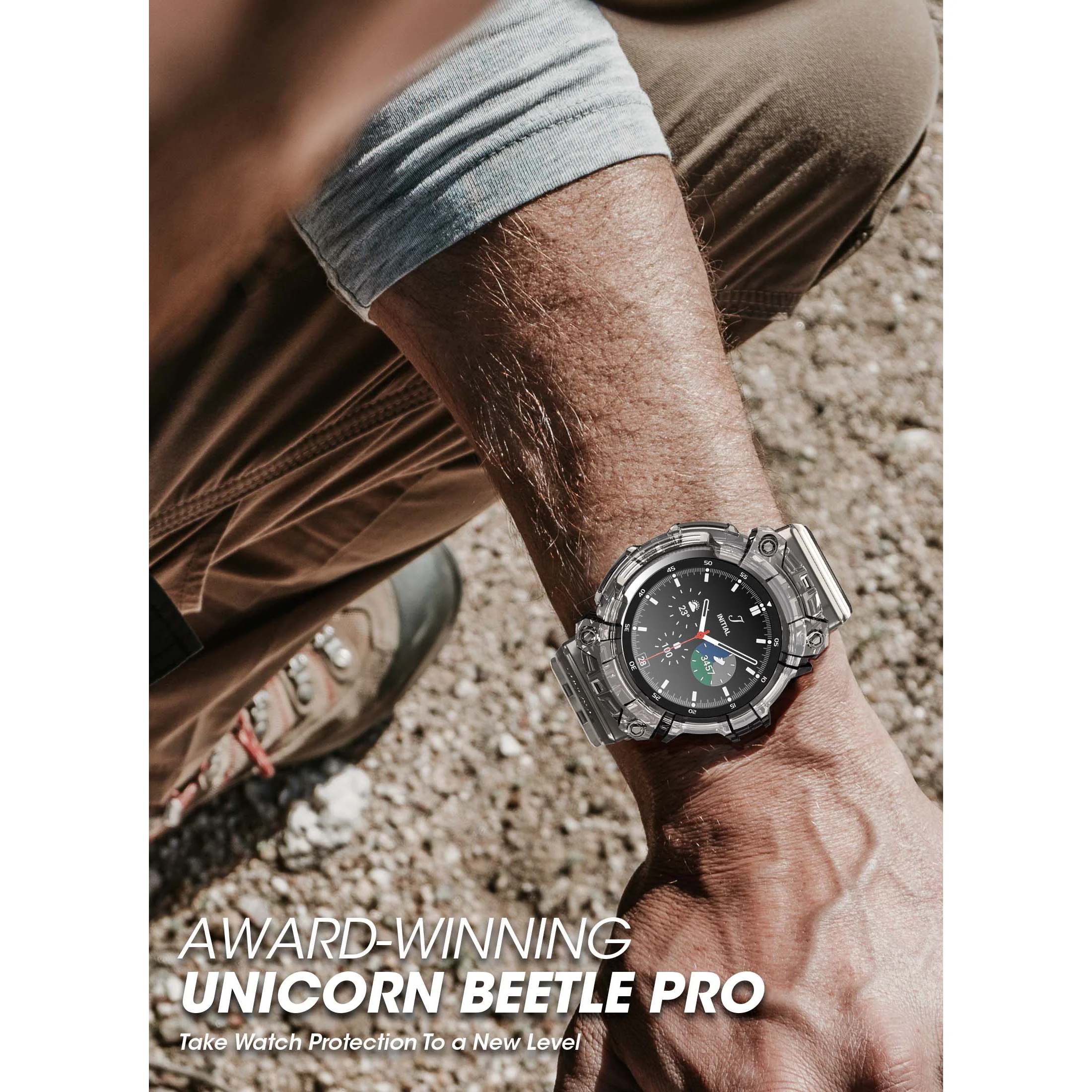Galaxy Watch4 46mm Unicorn Beetle PRO Wristband Case-Clear - Image 7