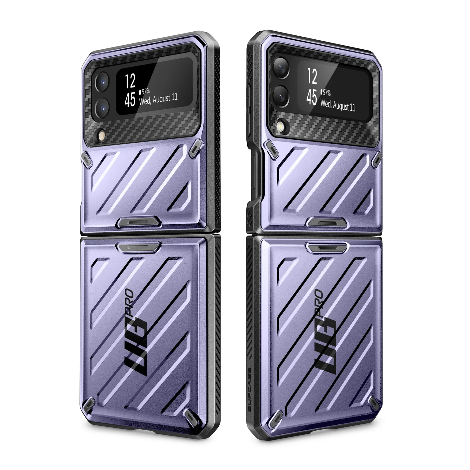 Galaxy Z Flip4 Unicorn Beetle PRO Rugged Case with Belt Clip-Metallic Purple - Image 10
