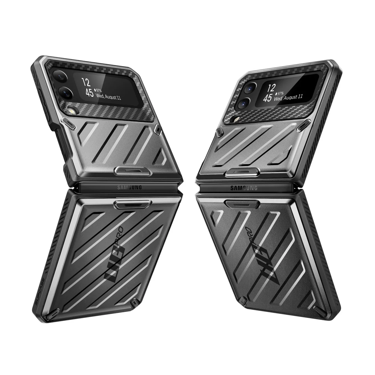 Galaxy Z Flip4 Unicorn Beetle PRO Rugged Case with Belt Clip-Black - Image 8