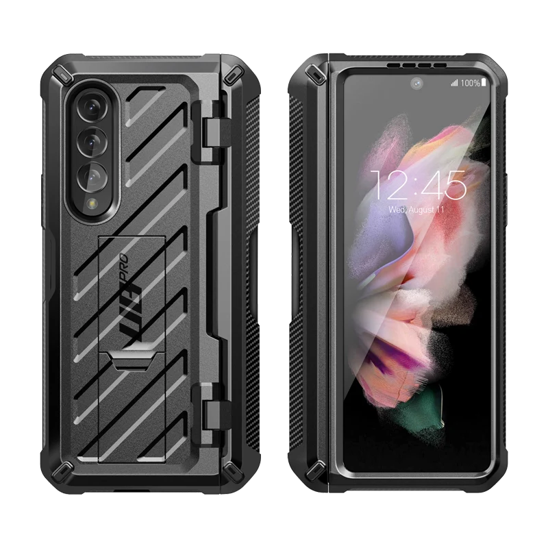Galaxy Z Fold3 Unicorn Beetle PRO Rugged Case with S-Pen Holder-Black - Image 12