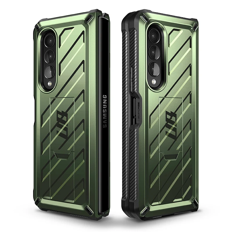 Galaxy Z Fold5 Unicorn Beetle Kickstand Case with Screen Protector-Dark Green - Image 11