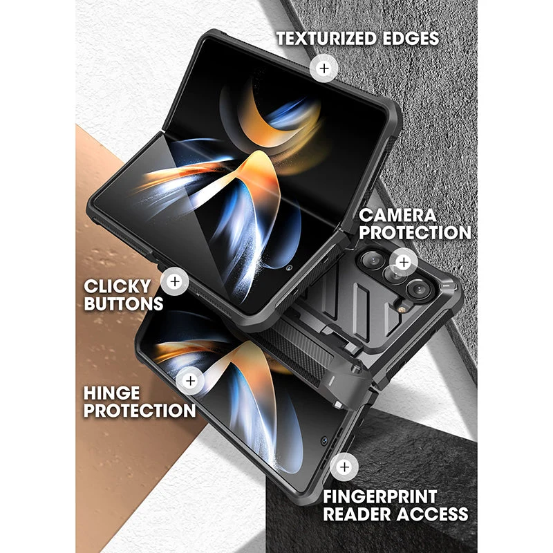 Galaxy Z Fold5 Unicorn Beetle PRO Rugged Case with S-Pen Holder (Open-Box)-Black - Image 12