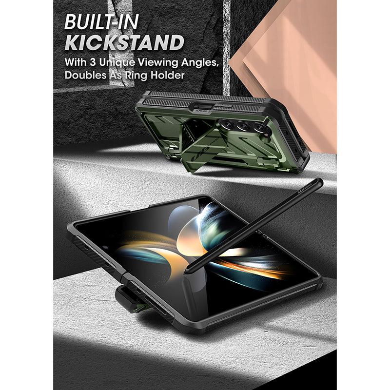 Galaxy Z Fold5 Unicorn Beetle PRO Rugged Case with S-Pen Holder(open box)-Dark Green - Image 9