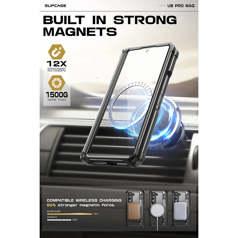 Galaxy Z Fold6 Unicorn Beetle PRO Mag Rugged Case - Black - Image 13