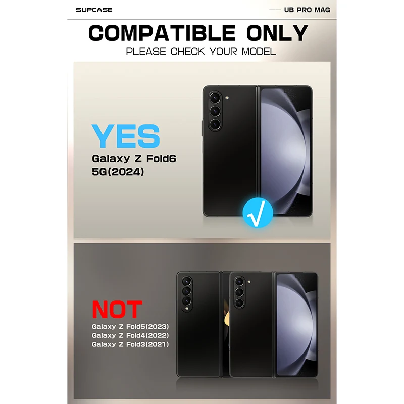 Galaxy Z Fold6 Unicorn Beetle PRO Mag Rugged Case - Black - Image 9