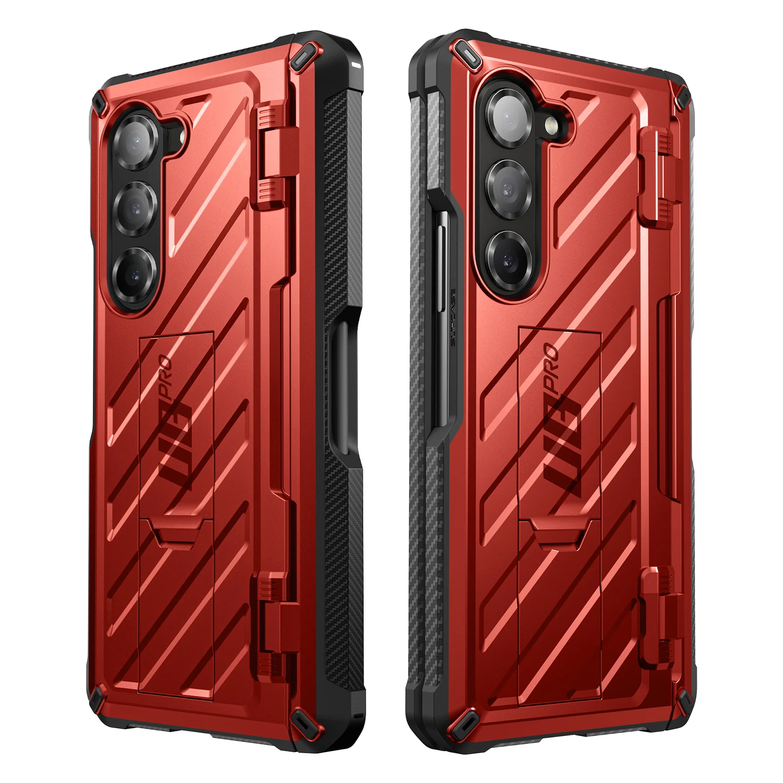 Galaxy Z Fold6 Unicorn Beetle PRO Rugged Case - Metallic Red - Image 3