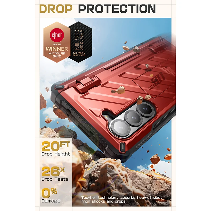 Galaxy Z Fold6 Unicorn Beetle PRO Rugged Case - Metallic Red - Image 6