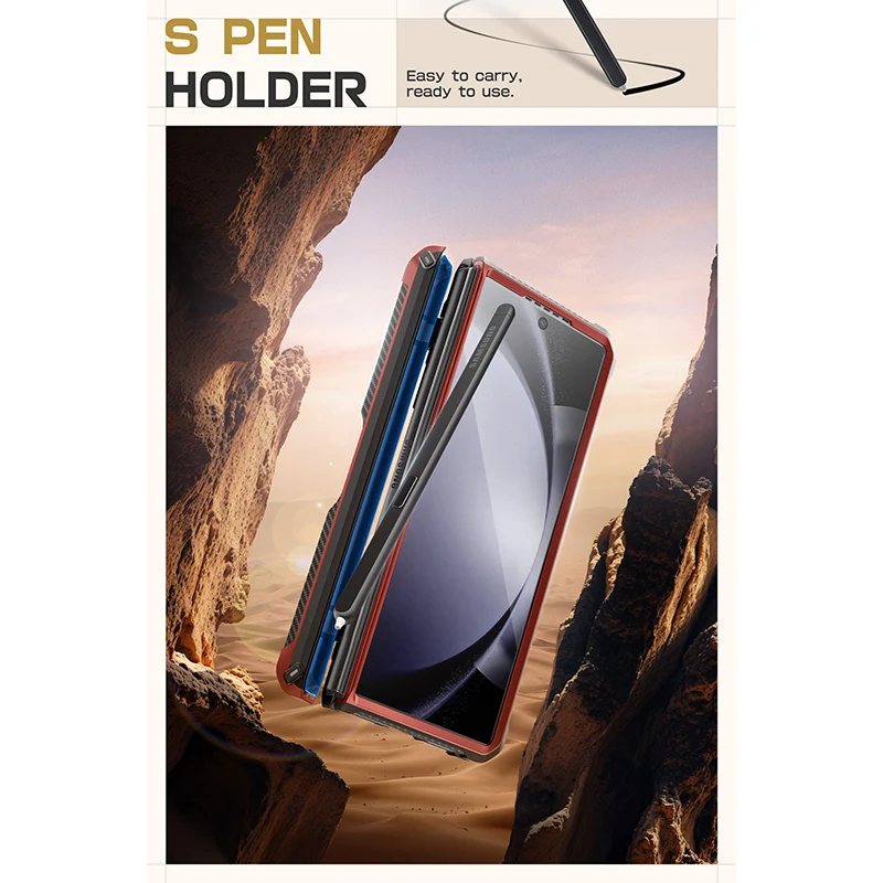 Galaxy Z Fold6 Unicorn Beetle PRO Rugged Case - Metallic Red - Image 8