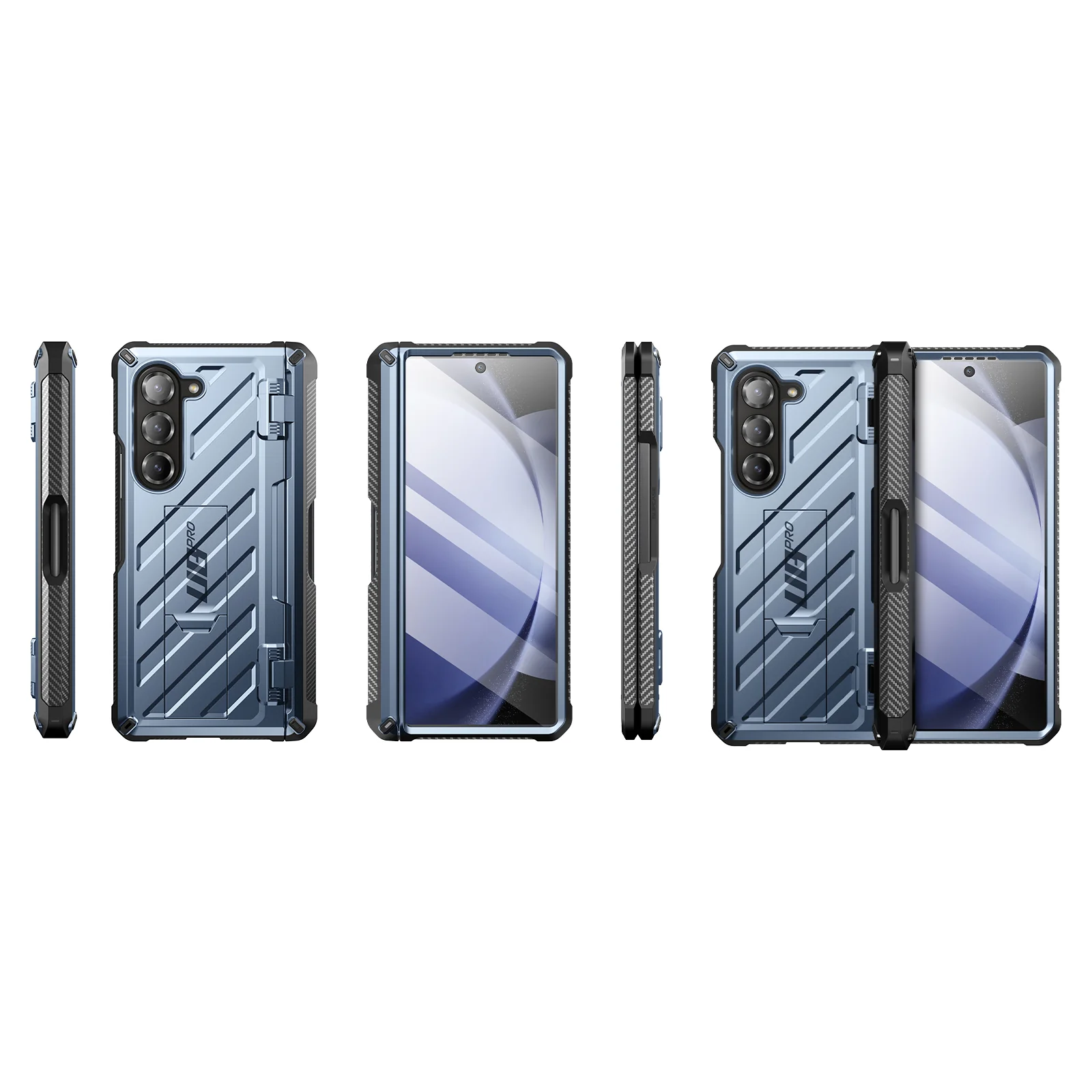 Galaxy Z Fold6 Unicorn Beetle PRO Rugged Case(open box) - Metallic Blue - Image 14