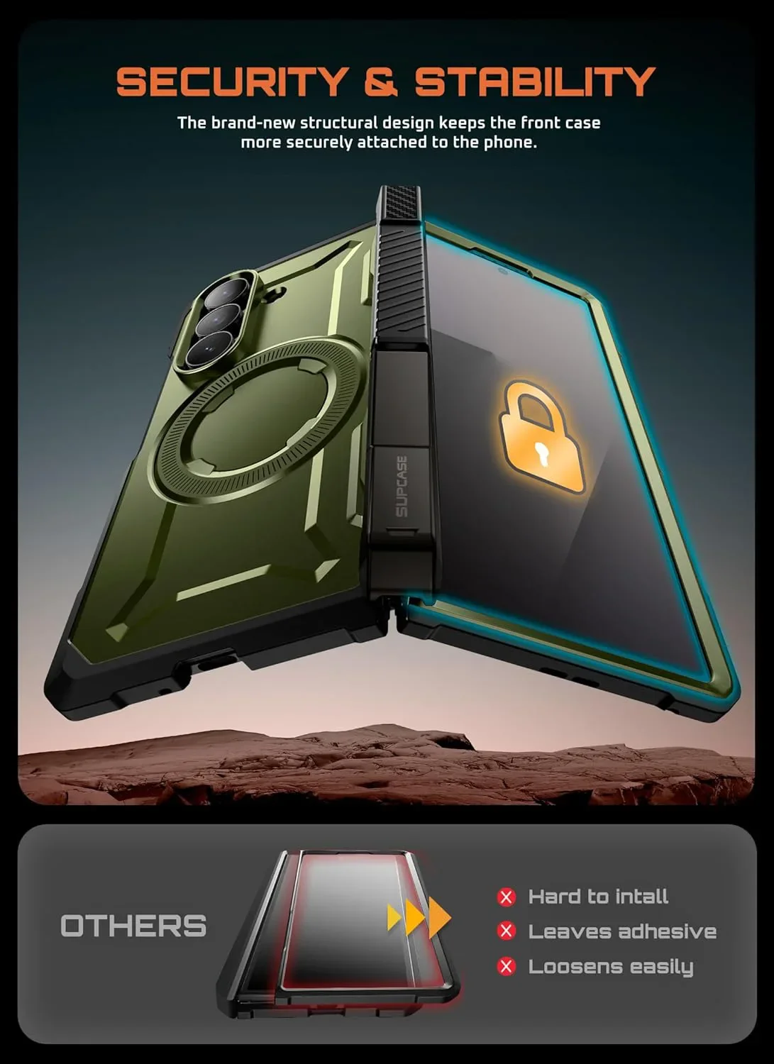 Galaxy Z Fold7 UB Grip MagSafe Case - Dark Green - Image 9