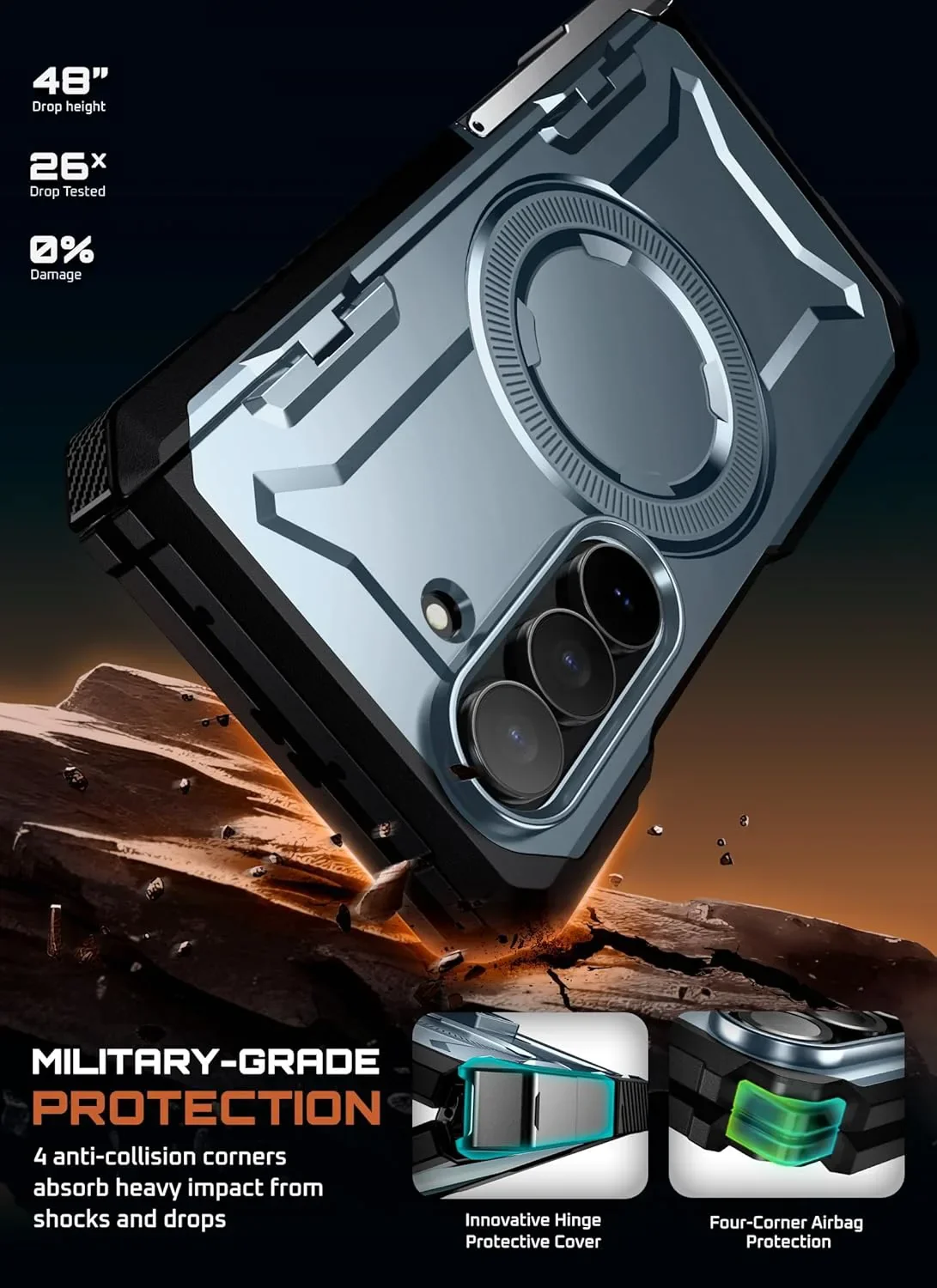 Galaxy Z Fold7 UB Grip MagSafe Case - Tilt - Image 6