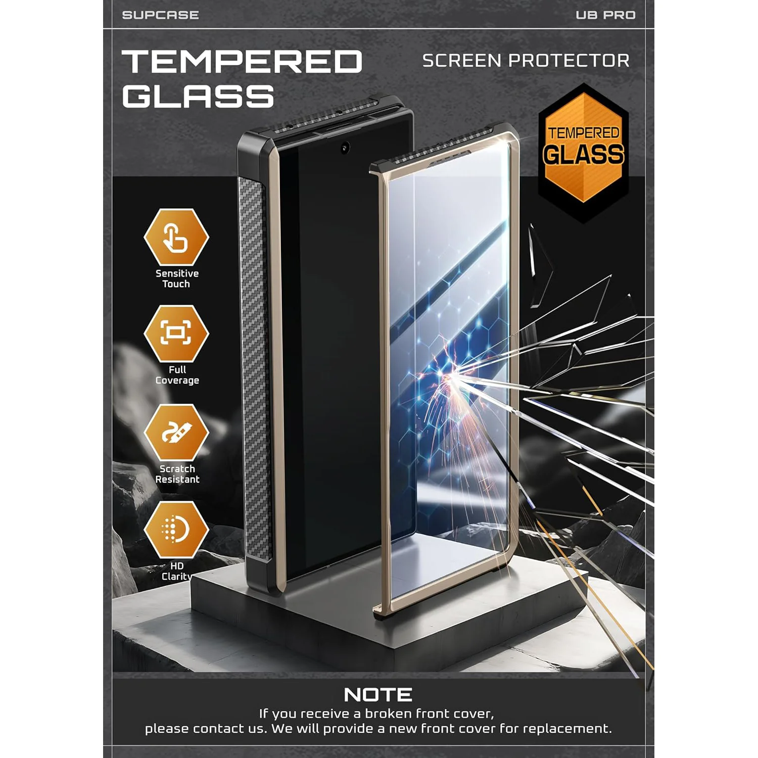 OPEN BOX | Galaxy Z Fold7 Unicorn Beetle PRO Rugged Case - Gold - Image 6