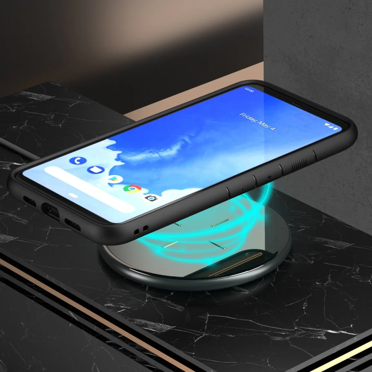 Google Pixel 4 XL Unicorn Beetle Style Clear Case-Black - Image 6