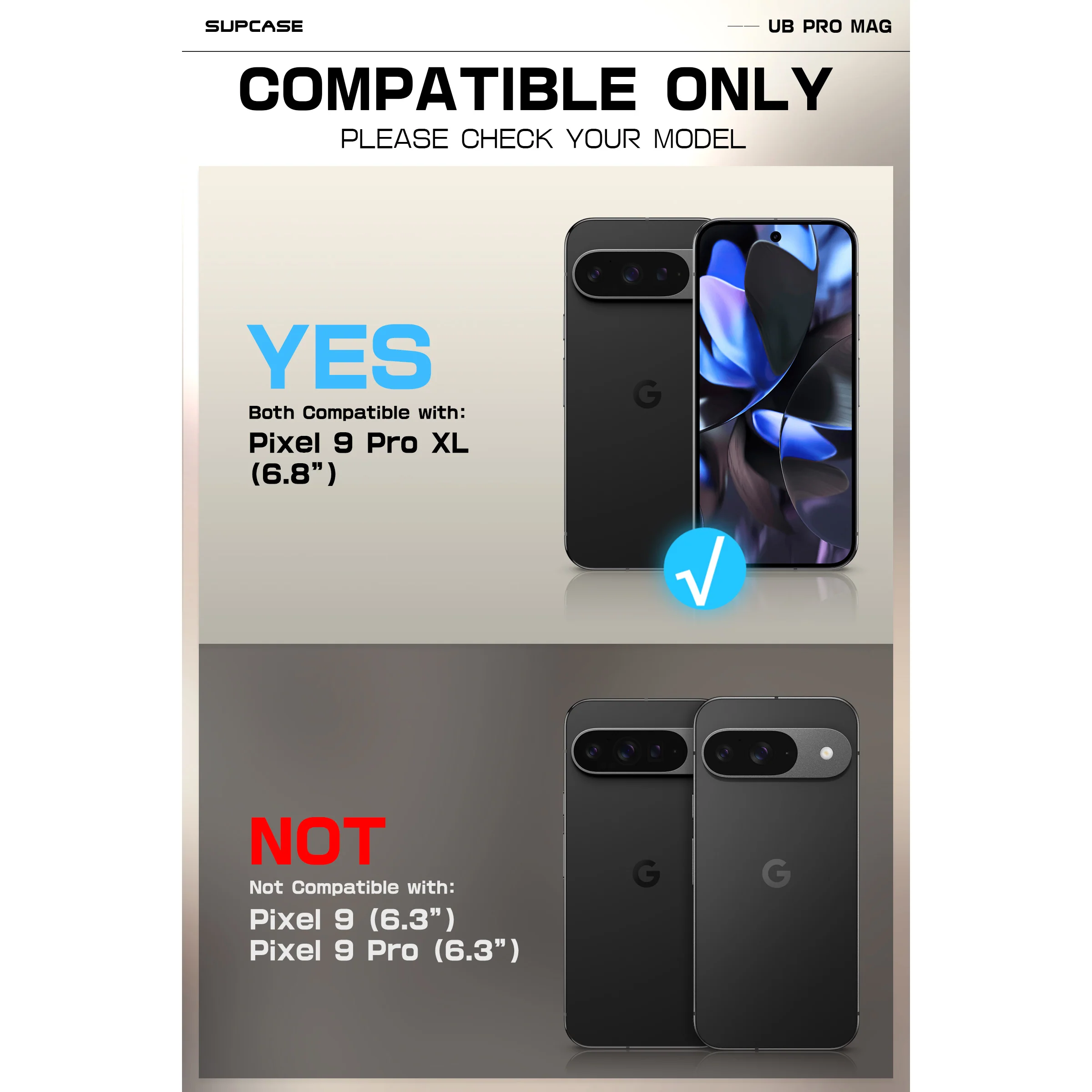 Google Pixel 9 Pro XL Unicorn Beetle PRO Mag Rugged Phone Case-Black - Image 9