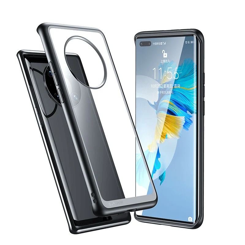 Huawei Mate 40 Pro Unicorn Beetle STYLE Clear Protective Case-Black - Image 2
