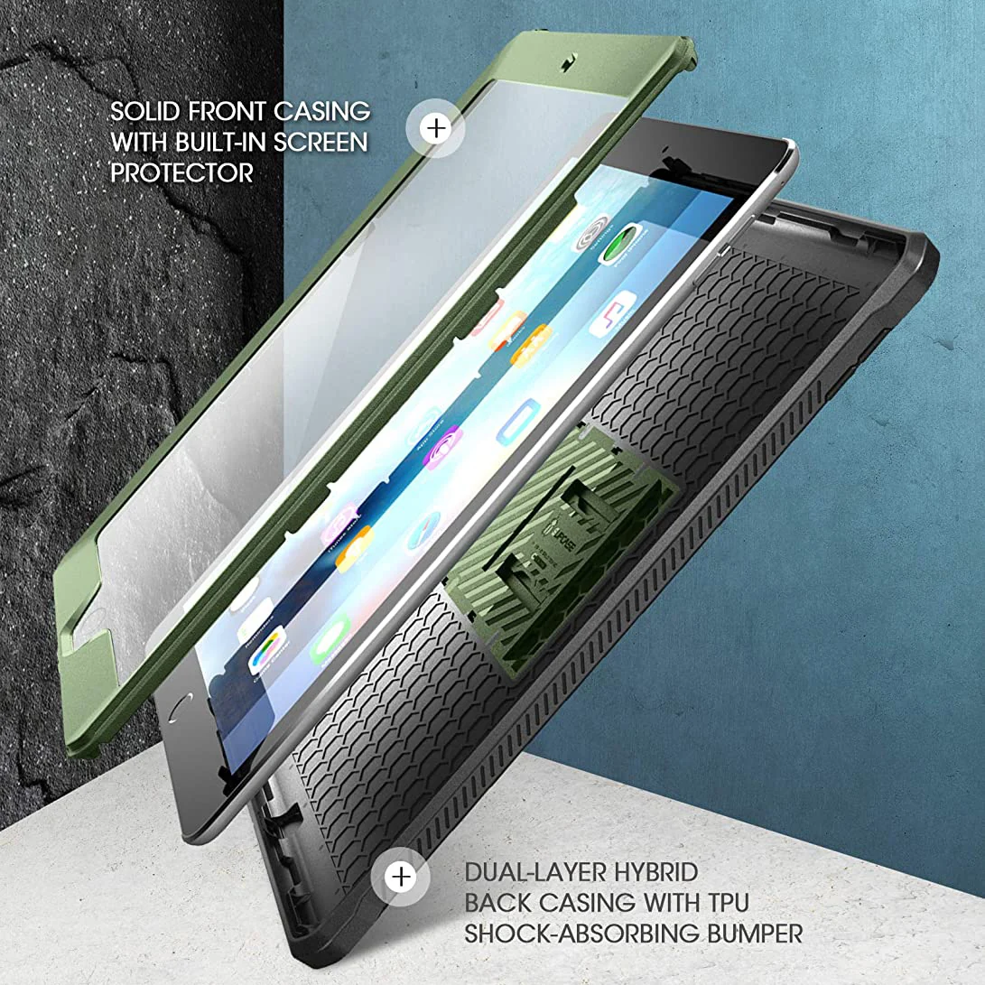 iPad 10.2 inch Unicorn Beetle PRO Rugged Case-Dark Green - Image 4