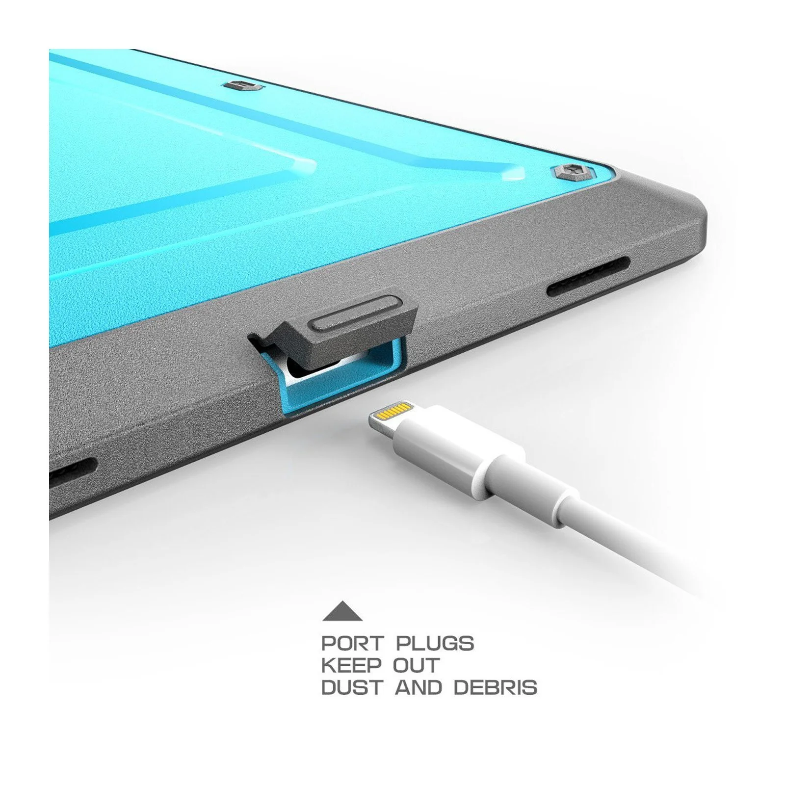 iPad 9.7 inch Unicorn Beetle Pro Full-Body Case-Blue - Image 5