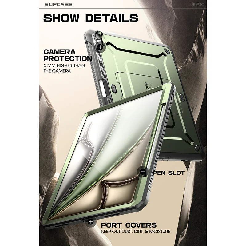 iPad Air 11 Inch (2024) Unicorn Beetle Pro Rugged Case(open box)- Dark Green - Image 6