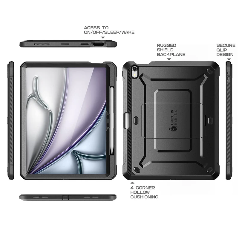 iPad Air 13 Inch (2024) Unicorn Beetle Pro Rugged Case-Black - Image 9