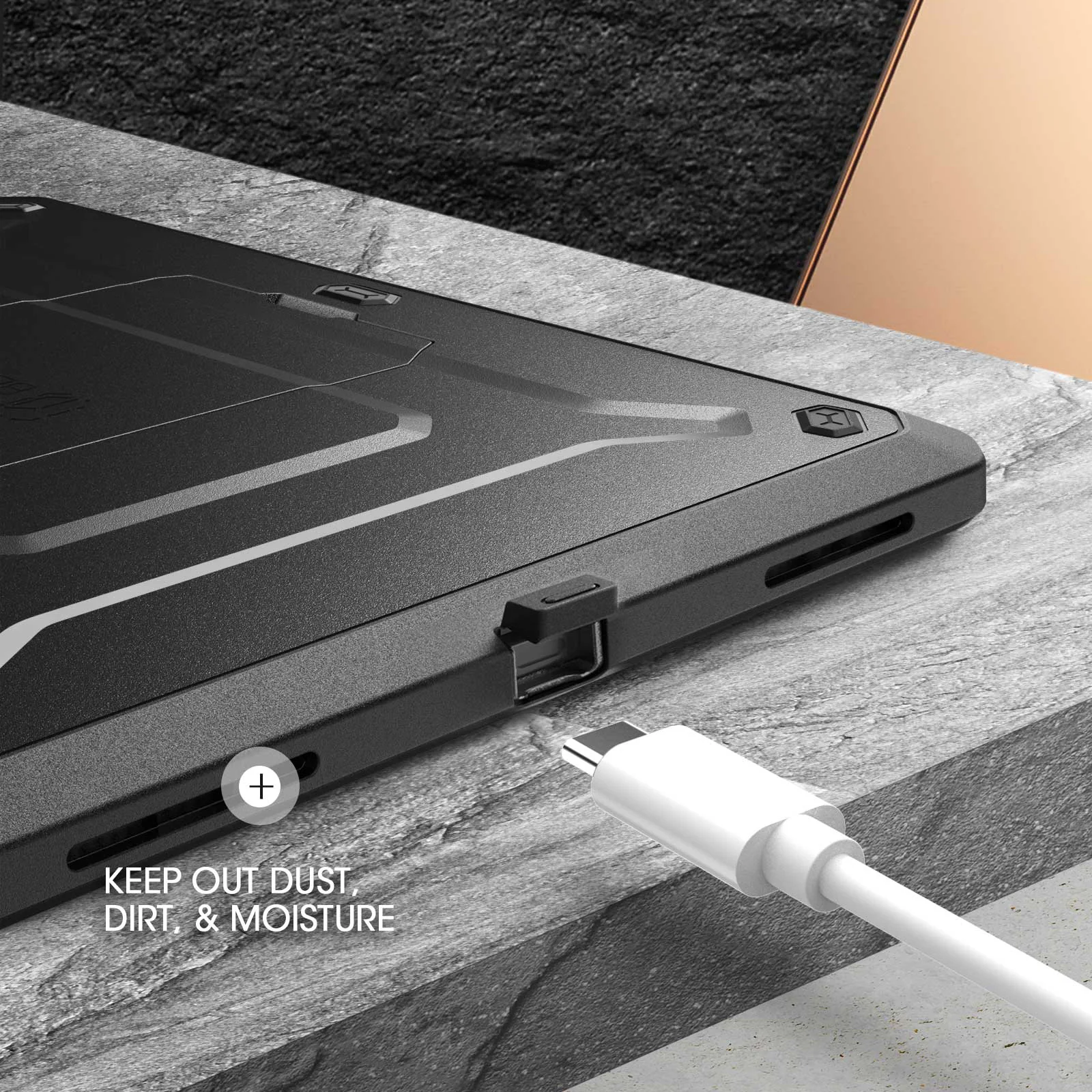iPad Air 4 / 5 Unicorn Beetle PRO Rugged Kickstand Case-Black - Image 5