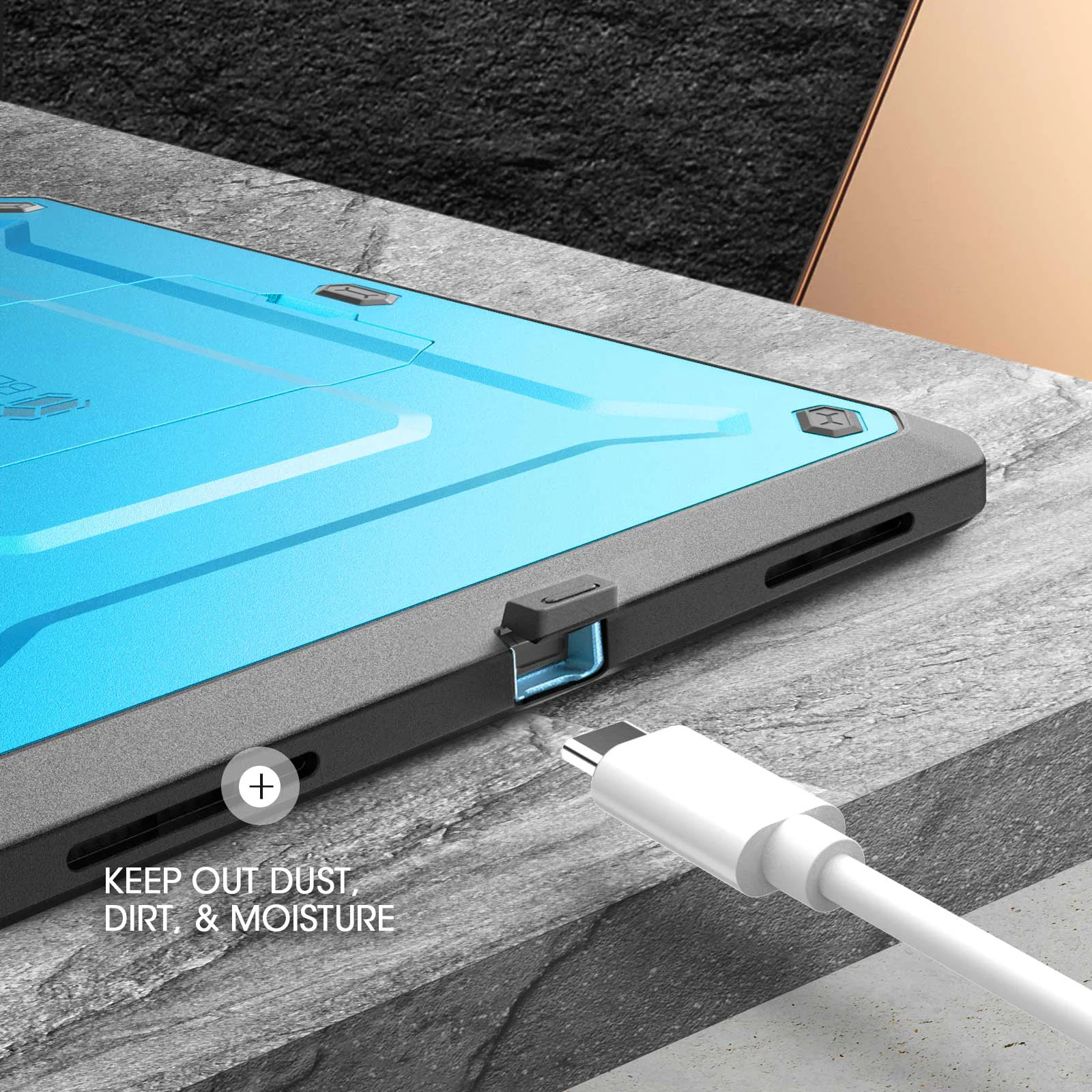 iPad Air 4 / 5 Unicorn Beetle PRO Rugged Kickstand Case-Blue - Image 3
