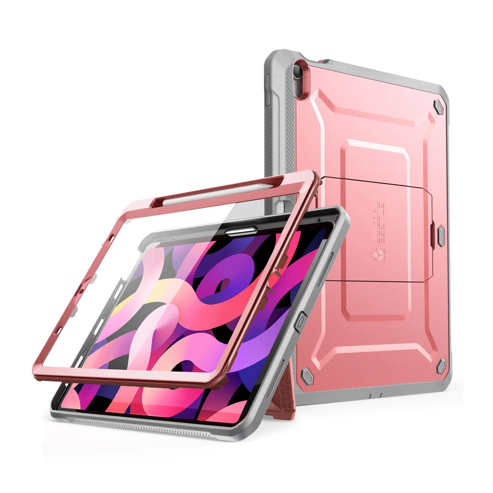 iPad Air 4 / 5 Unicorn Beetle PRO Rugged Kickstand Case(open box)-Rose Gold - Image 2