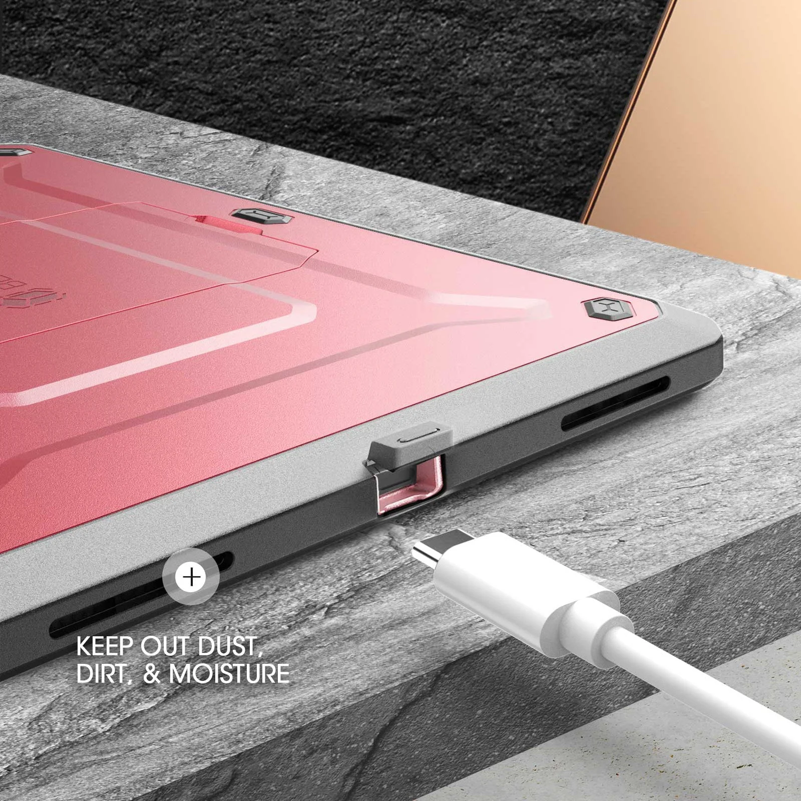 iPad Air 4 / 5 Unicorn Beetle PRO Rugged Kickstand Case(open box)-Rose Gold - Image 6