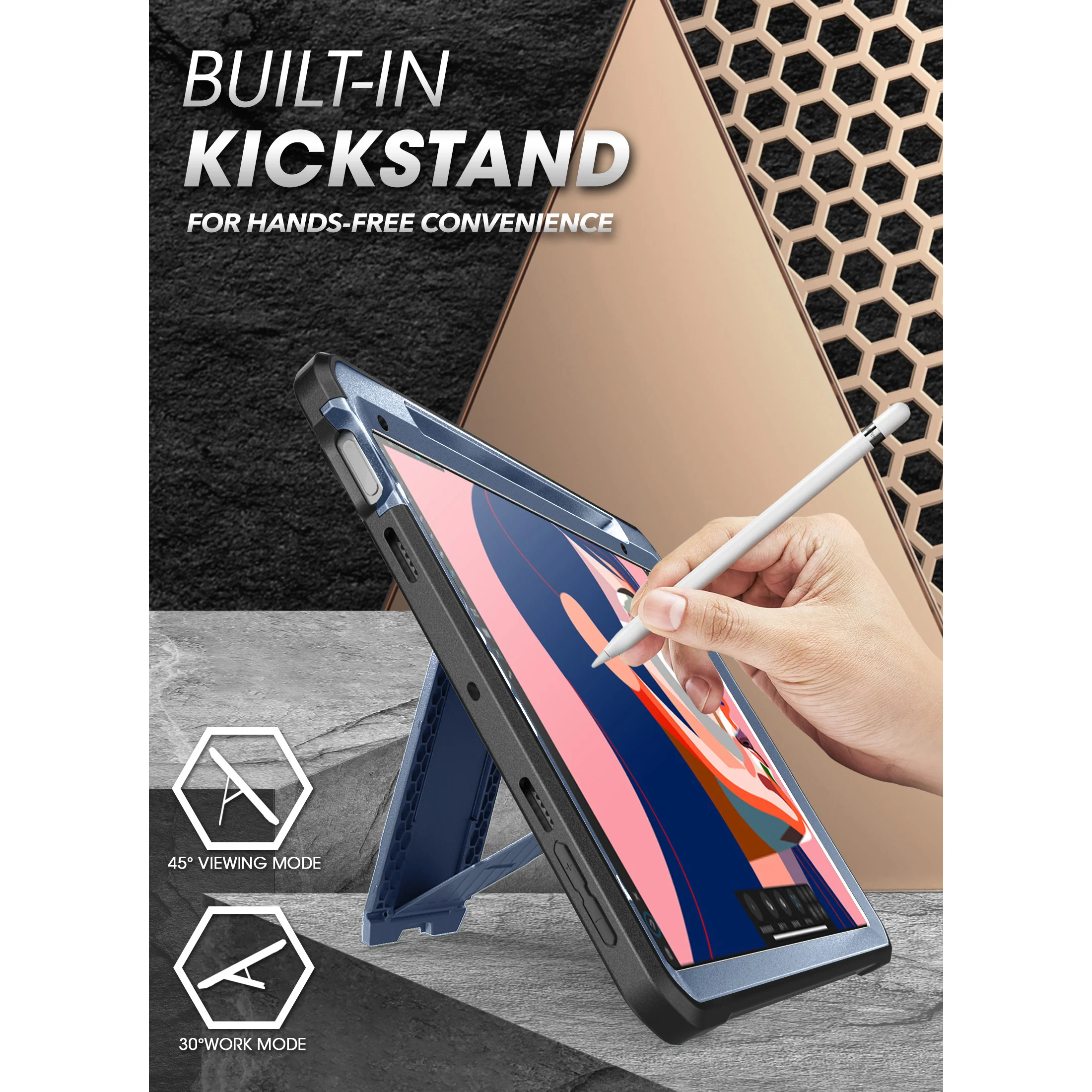 iPad mini 6 Unicorn Beetle PRO Shockproof Rugged Case-Metallic Blue - Image 6