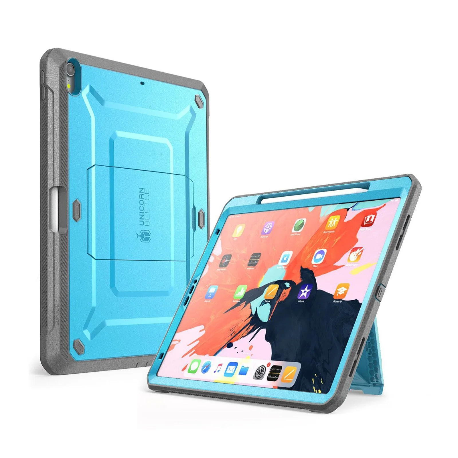 iPad Pro 11 inch (2018) Unicorn Beetle Pro Full Body Case (Apple Pencil compatible)-Blue - Image 2