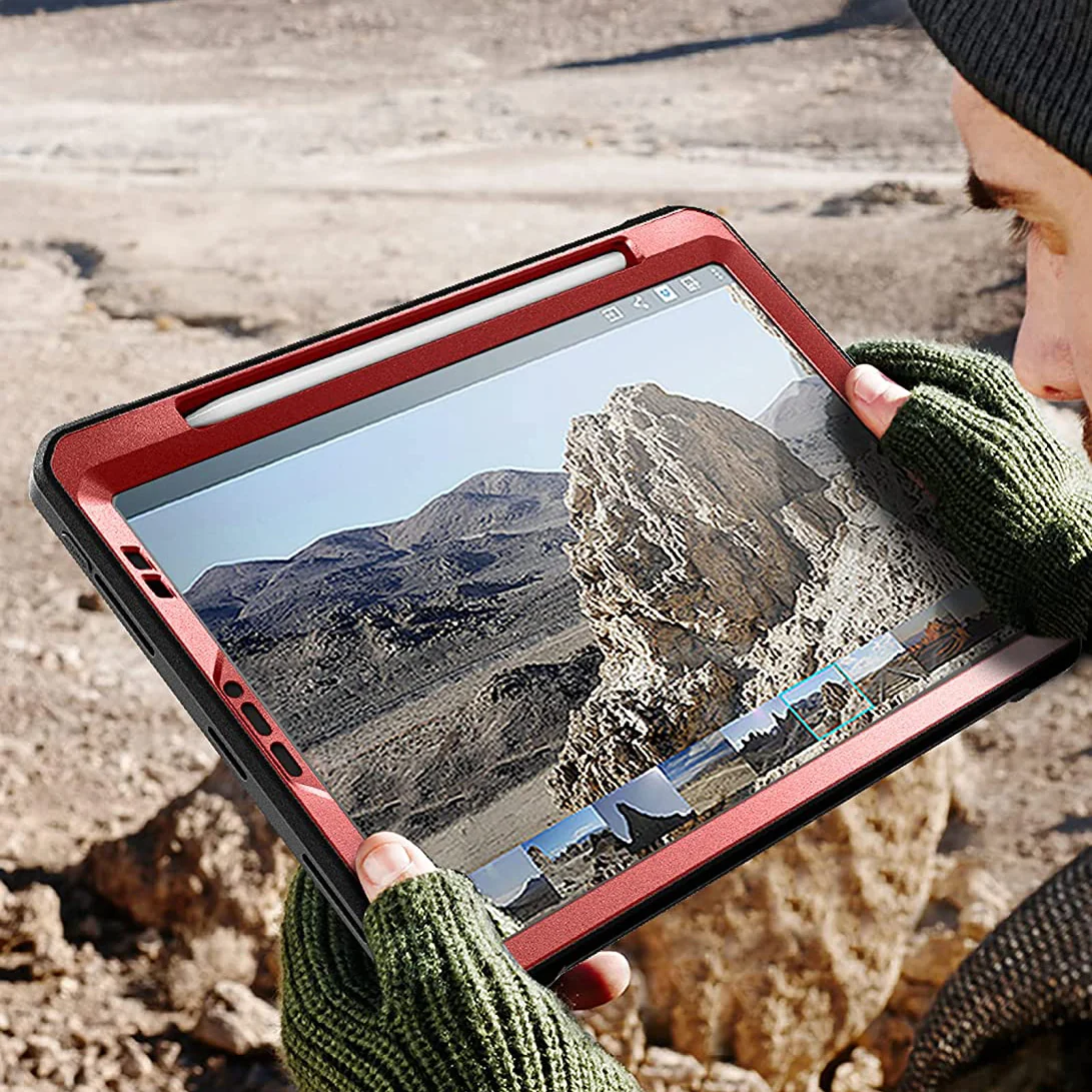 iPad Pro 11 Inch (2021) Unicorn Beetle Pro Rugged Case(open box) -Metallic Red - Image 7