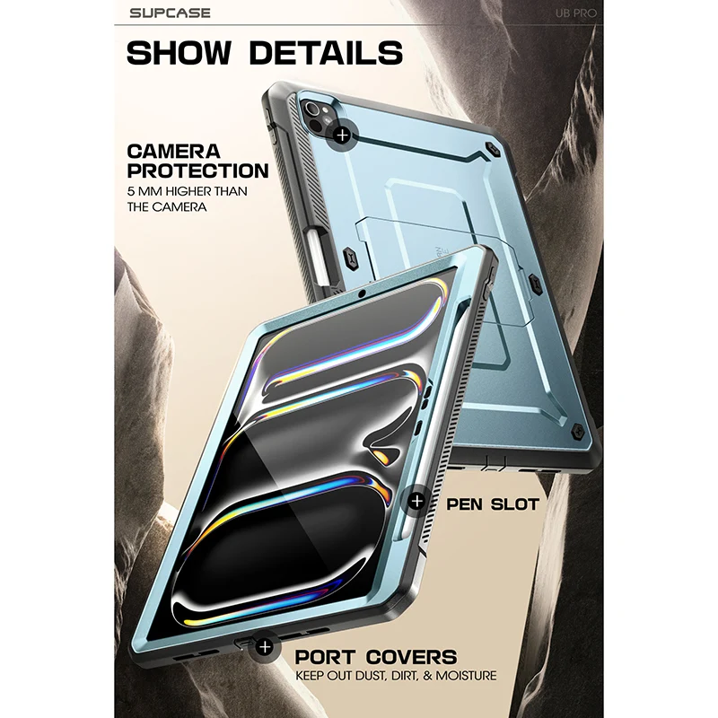 iPad Pro 11 Inch (2024) Unicorn Beetle Pro Rugged Case(open box)-Arctic Blue - Image 6