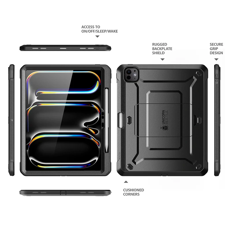 iPad Pro 11 Inch (2024) Unicorn Beetle Pro Rugged Case(open box)-Black - Image 8