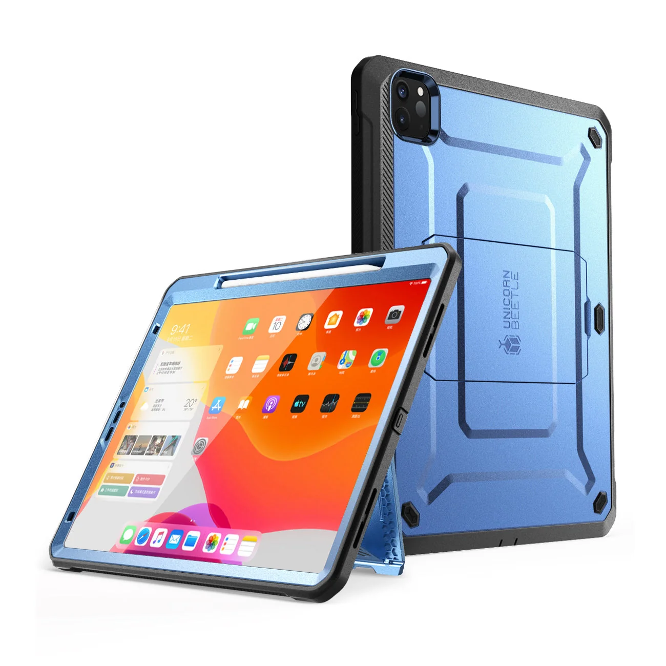 iPad Pro 12.9 Inch (2020) Unicorn Beetle Pro Rugged Case(open box)-Metallic Blue - Image 2