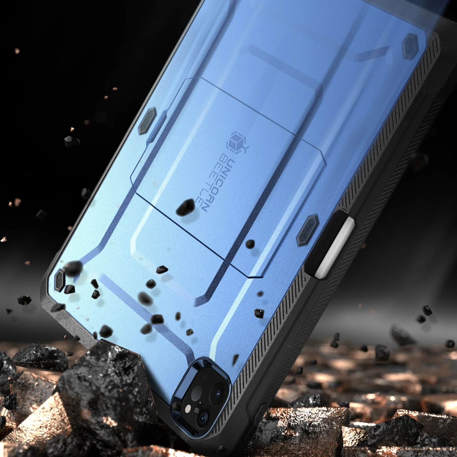 iPad Pro 12.9 Inch (2020) Unicorn Beetle Pro Rugged Case(open box)-Metallic Blue - Image 6