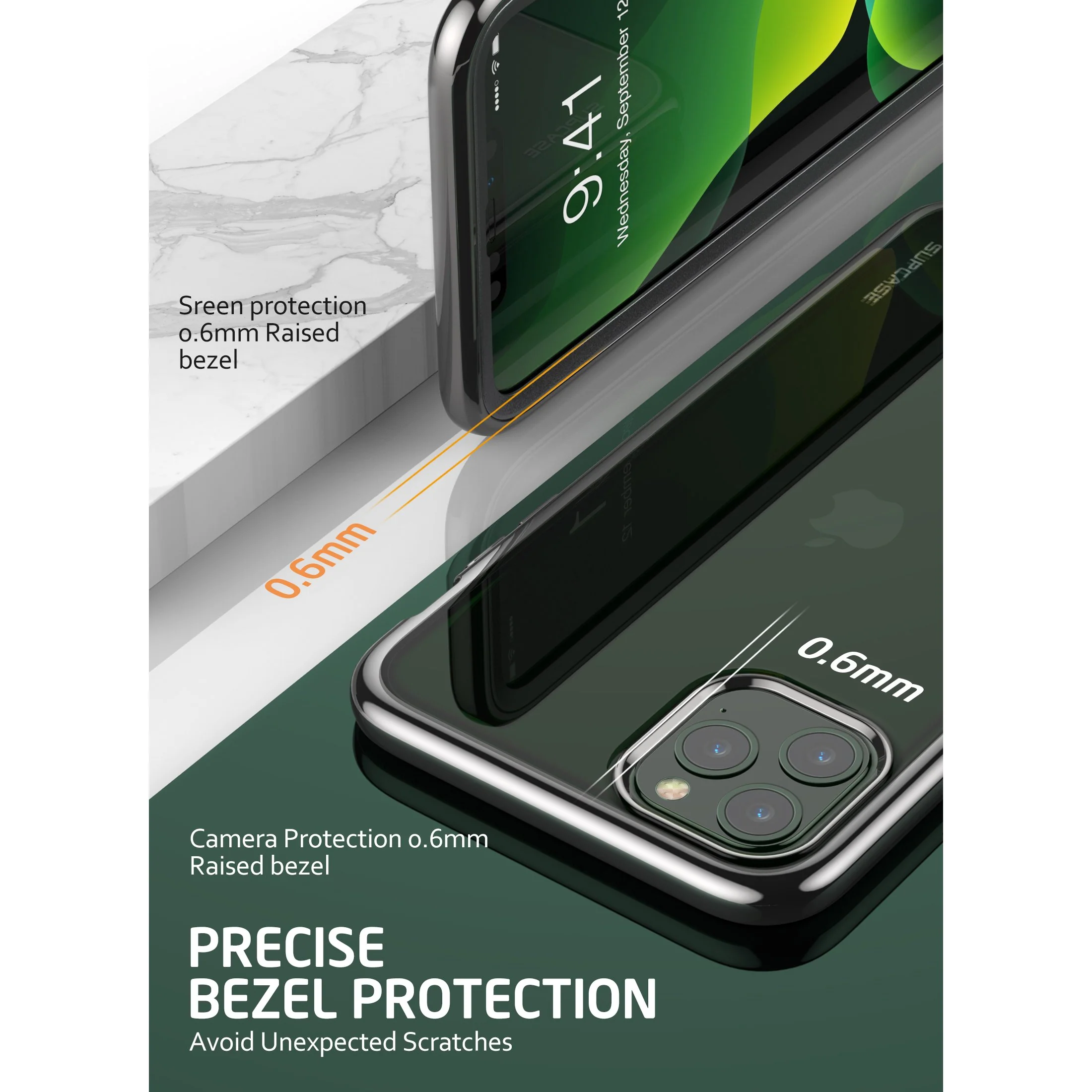iPhone 11 Pro 5.8 inch Unicorn Beetle Electro Slim Clear Case-Black - Image 4