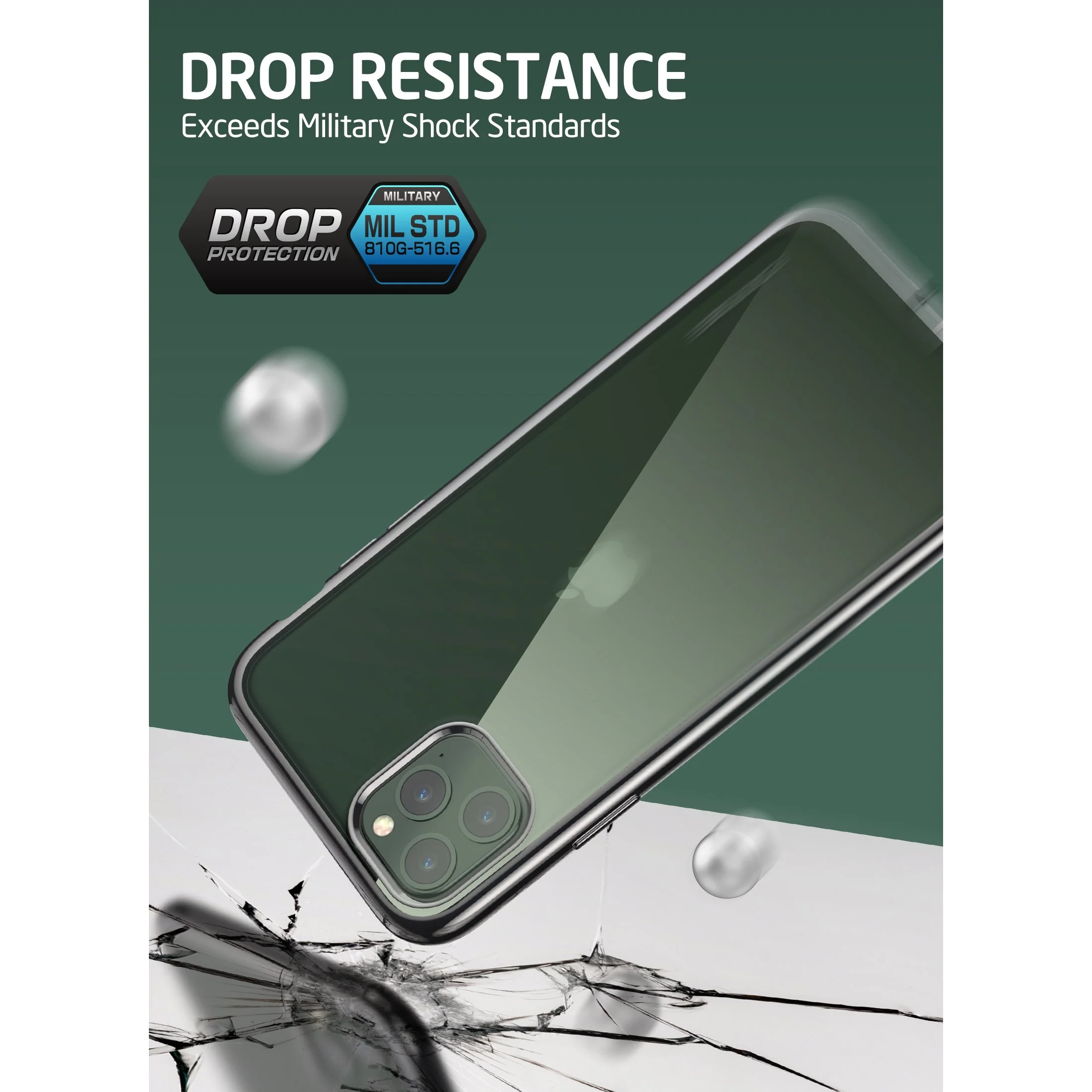 iPhone 11 Pro 5.8 inch Unicorn Beetle Electro Slim Clear Case-Black - Image 5