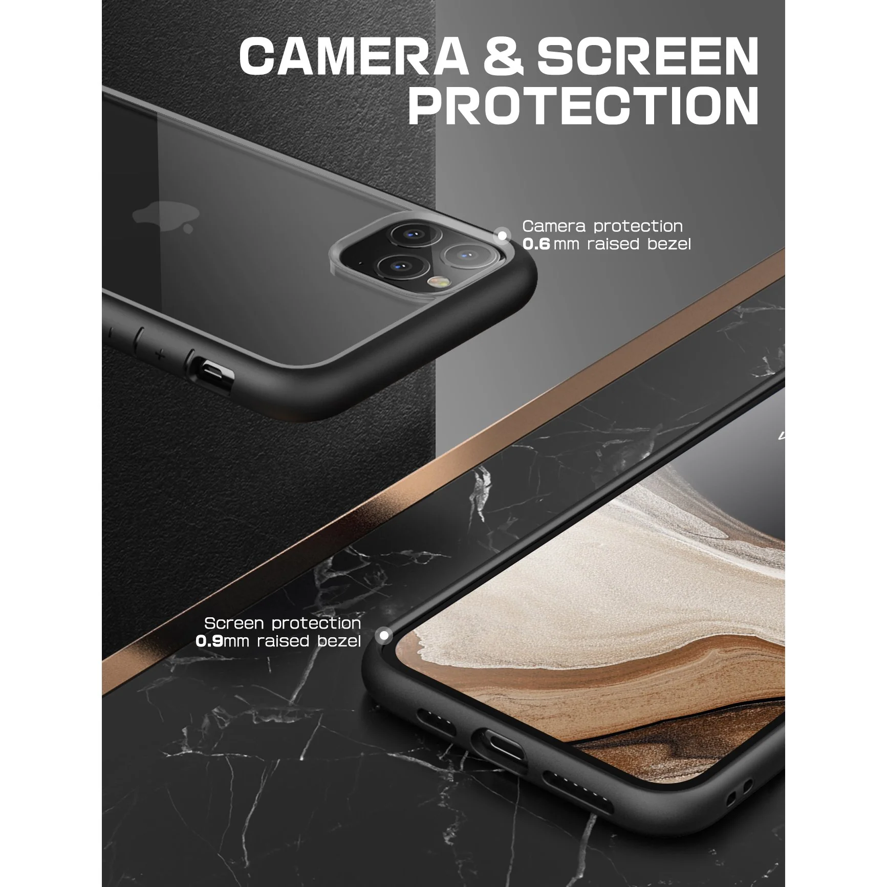 iPhone 11 Pro 5.8 inch Unicorn Beetle Style Clear Case-Black - Image 5