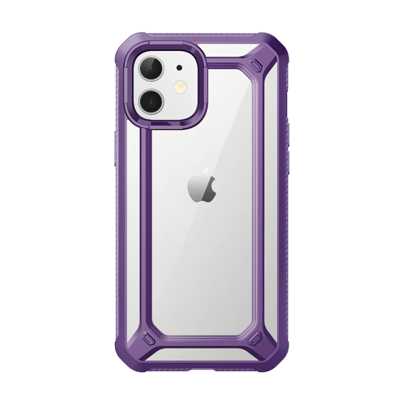 iPhone 12 6.1 inch Unicorn Beetle Exo Clear Case-Purple