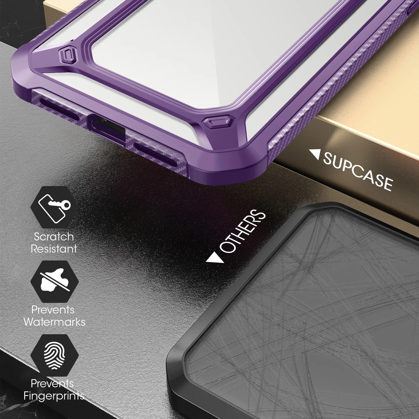 iPhone 12 6.1 inch Unicorn Beetle Exo Clear Case-Purple - Image 6