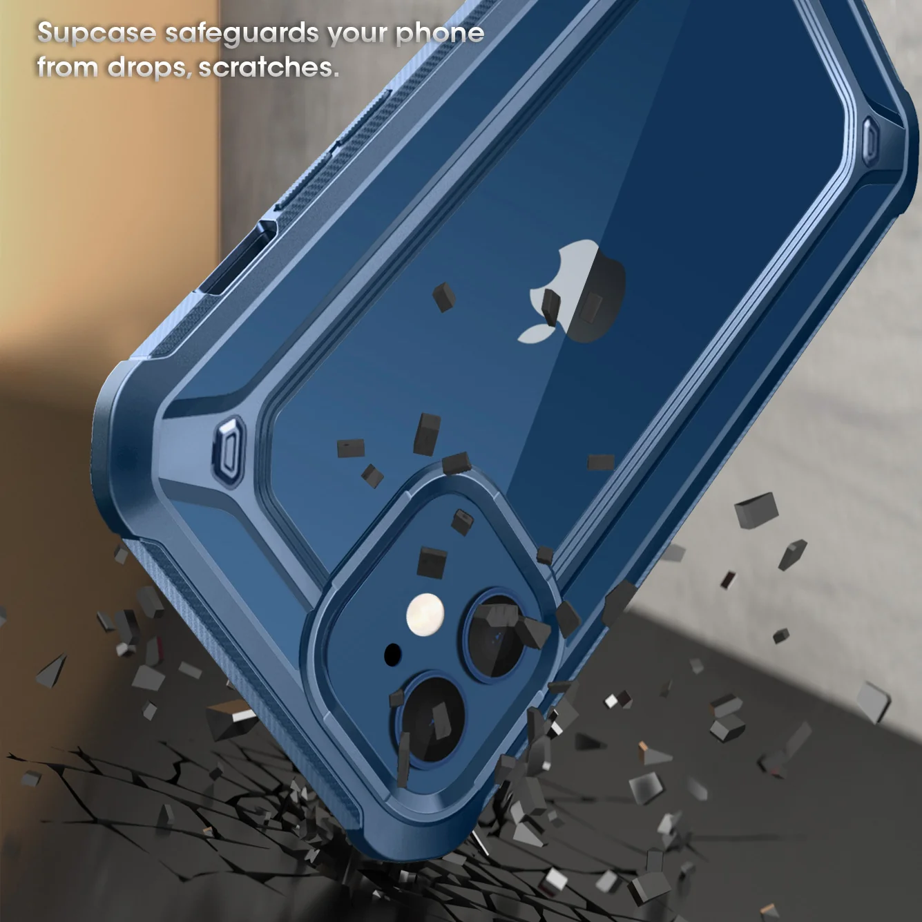 iPhone 12 mini 5.4 inch Unicorn Beetle Exo Clear Case-Blue - Image 4