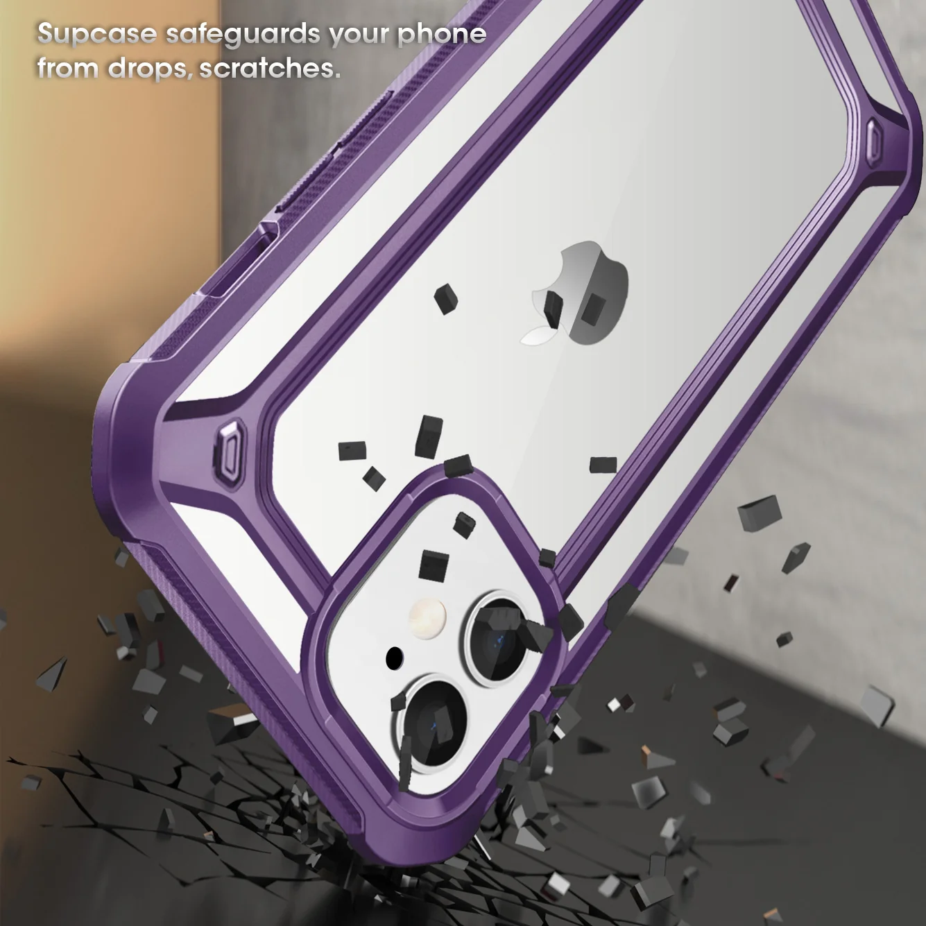 iPhone 12 mini 5.4 inch Unicorn Beetle Exo Clear Case-Purple - Image 4