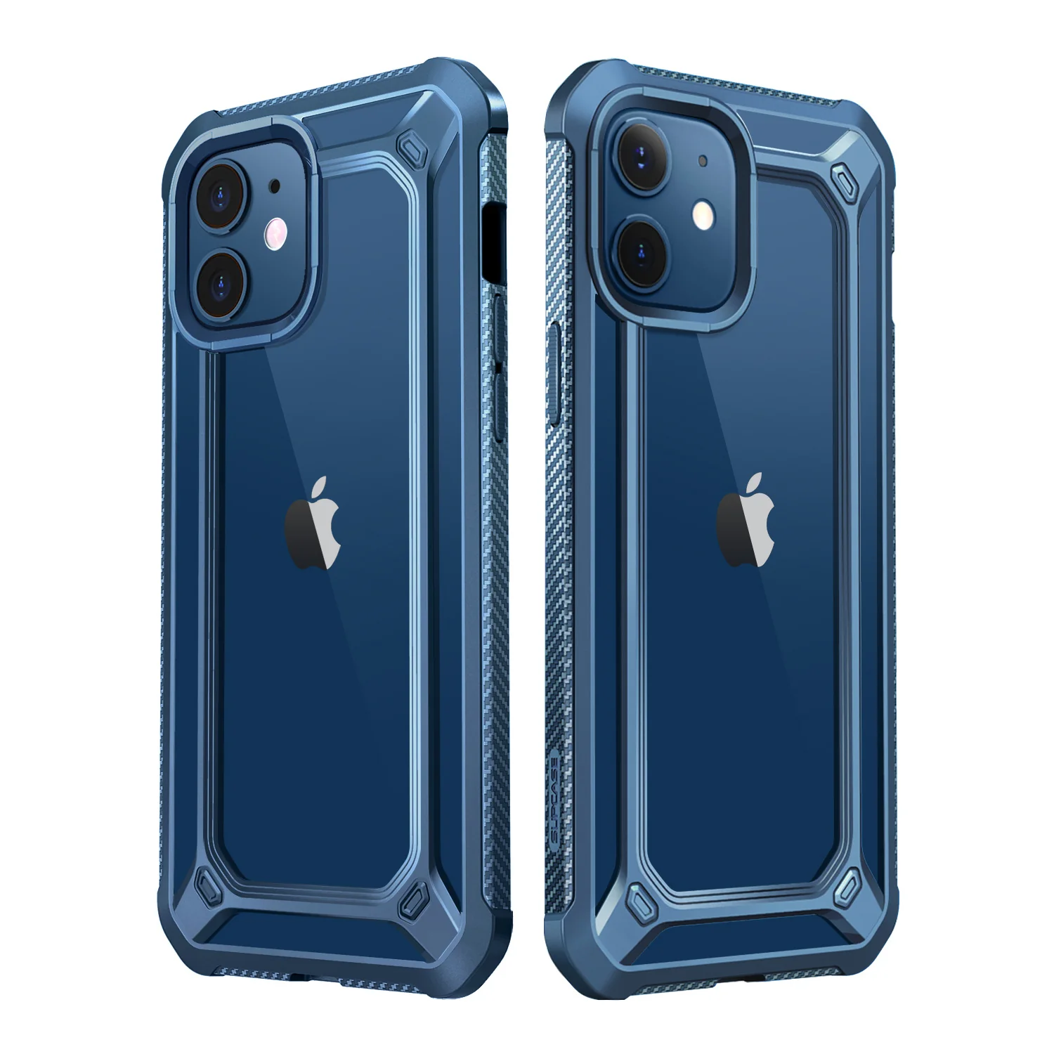iPhone 12 mini 5.4 inch Unicorn Beetle Exo with Screen Protector Clear Case-Blue - Image 3