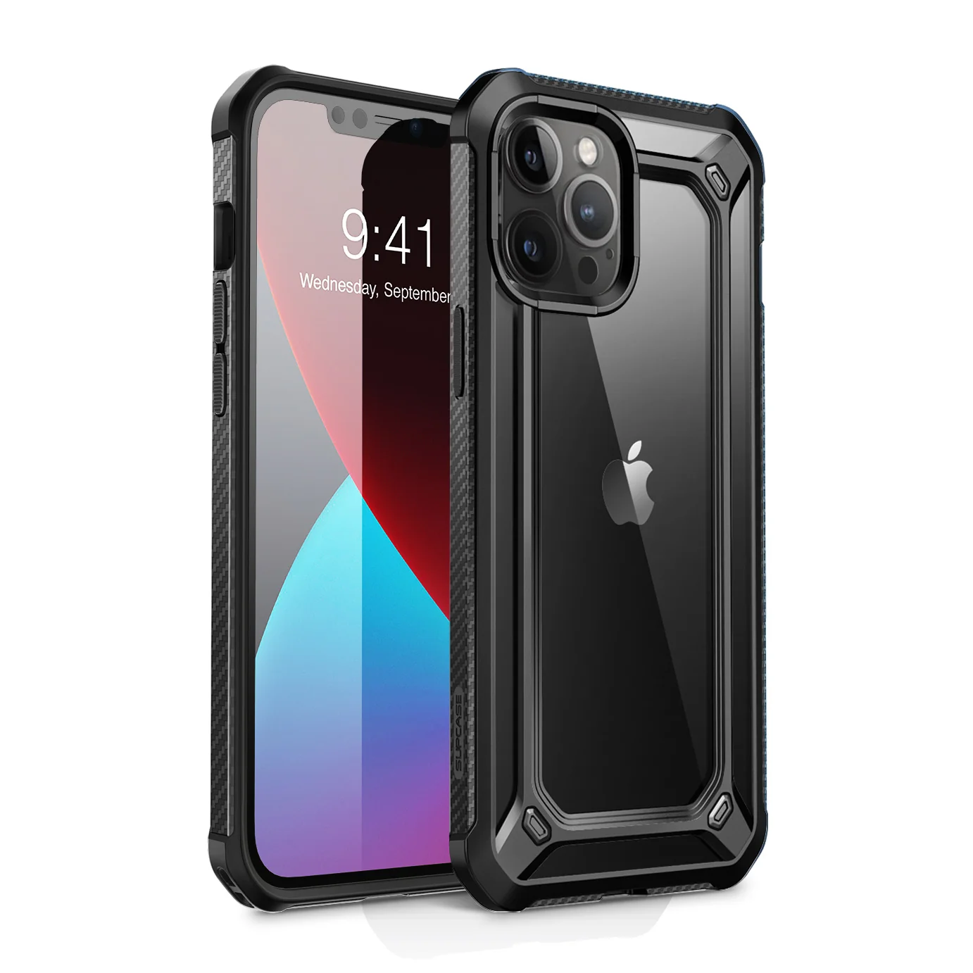 iPhone 12 Pro 6.1 inch Unicorn Beetle Exo Clear Case-Black - Image 2