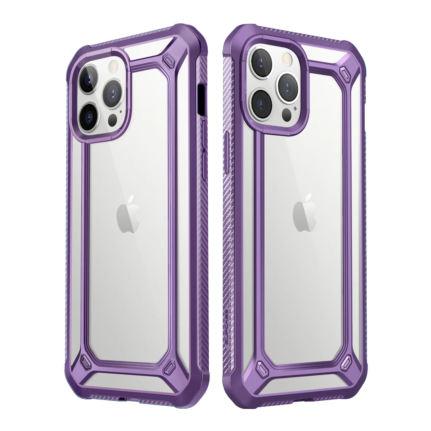iPhone 12 Pro 6.1 inch Unicorn Beetle Exo Clear Case-Purple - Image 3