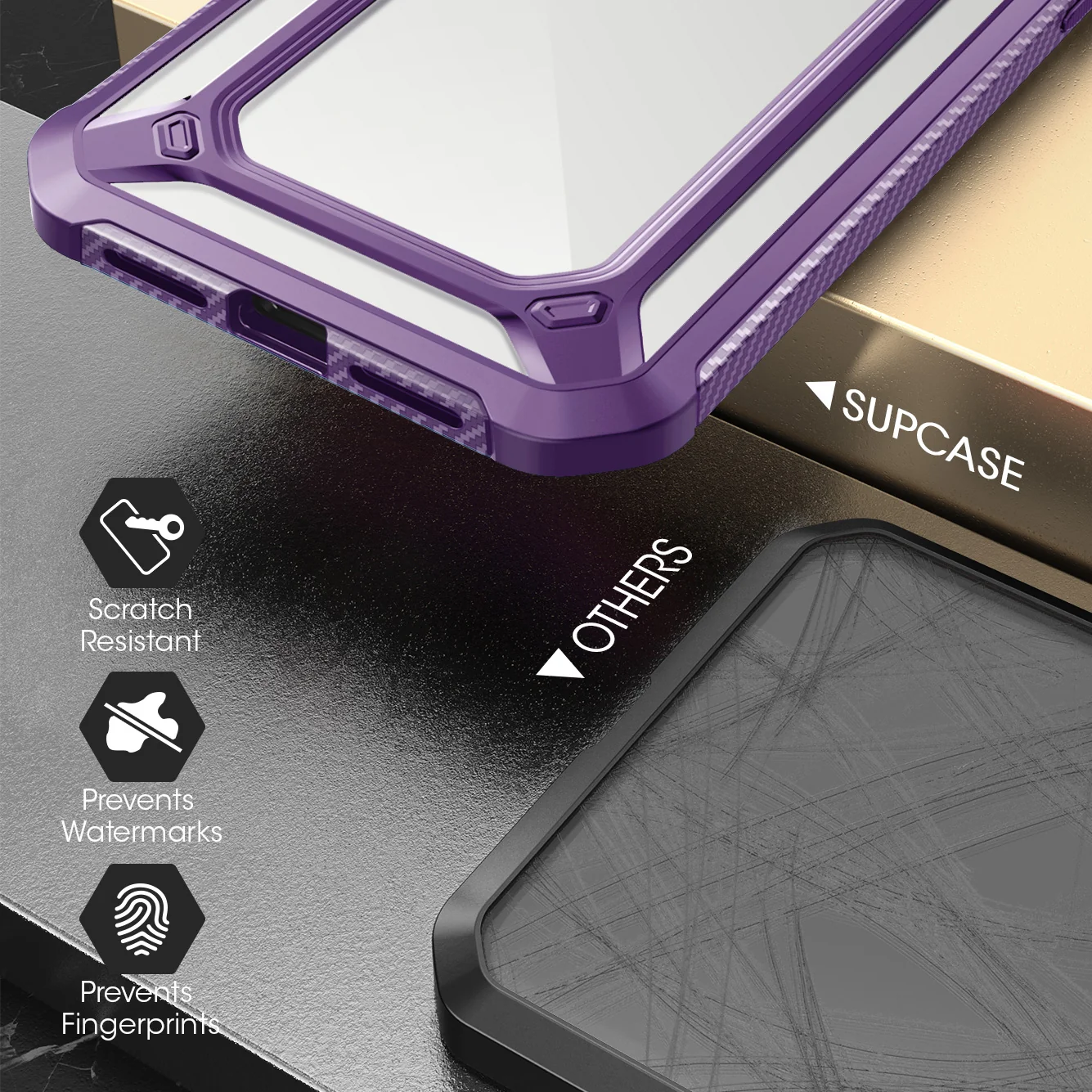 iPhone 12 Pro 6.1 inch Unicorn Beetle Exo Clear Case-Purple - Image 6