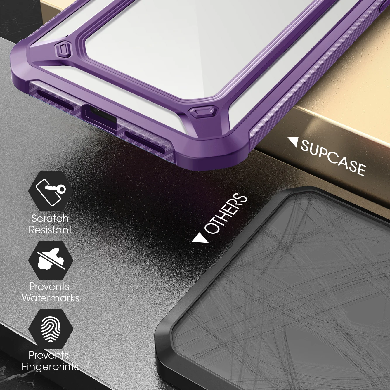 iPhone 12 Pro 6.1 inch Unicorn Beetle Exo with Screen Protector Clear Case-Purple - Image 6