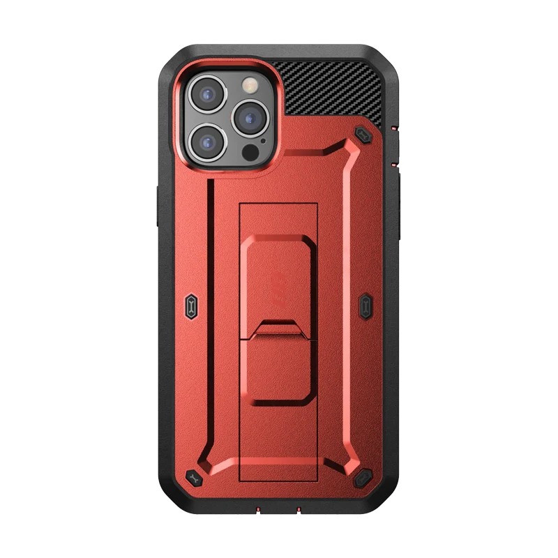 iPhone 12 Pro 6.1 inch Unicorn Beetle Pro Rugged Case-Metallic Red - Image 9