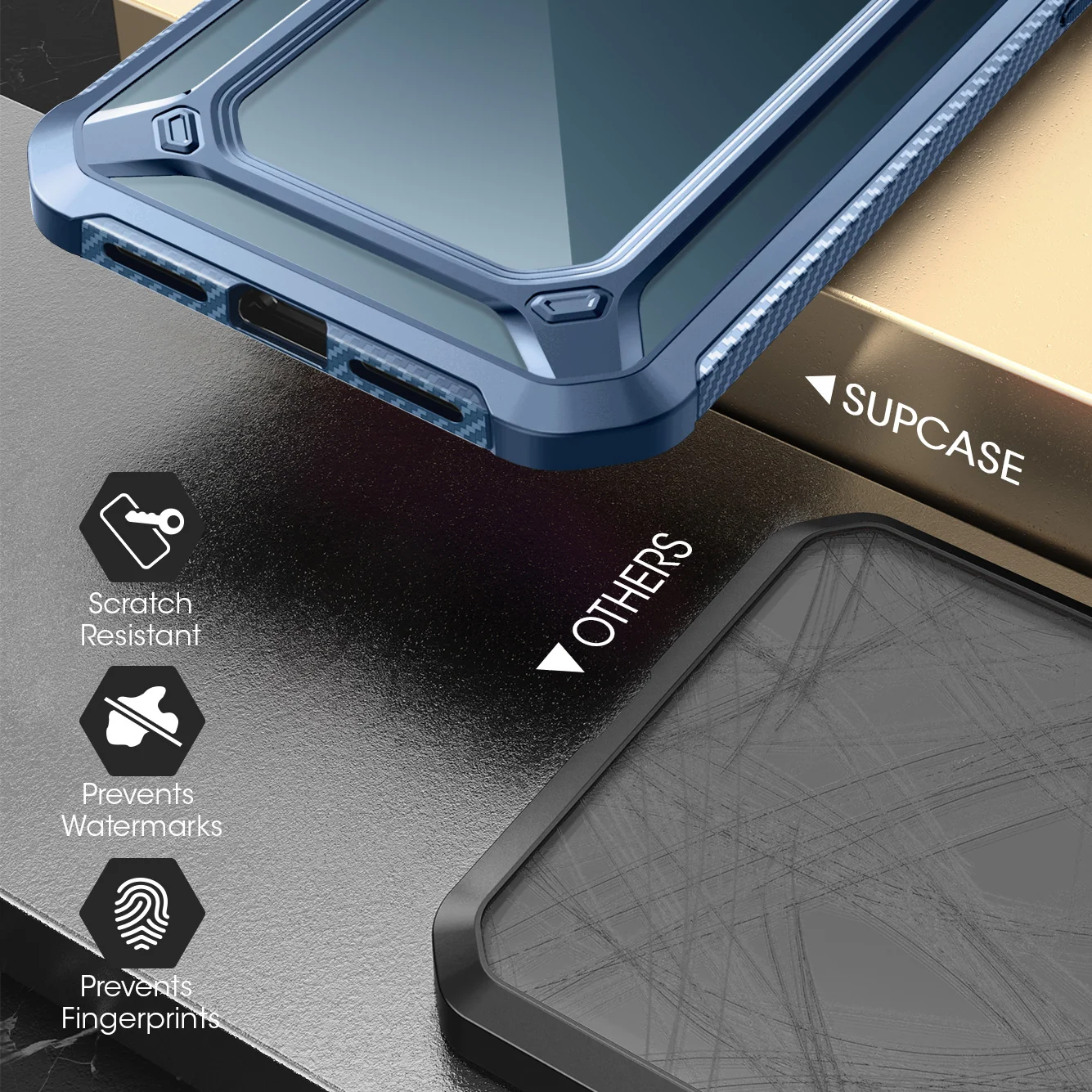 iPhone 12 Pro Max 6.7 inch Unicorn Beetle Exo with Screen Protector Clear Case-Blue - Image 7